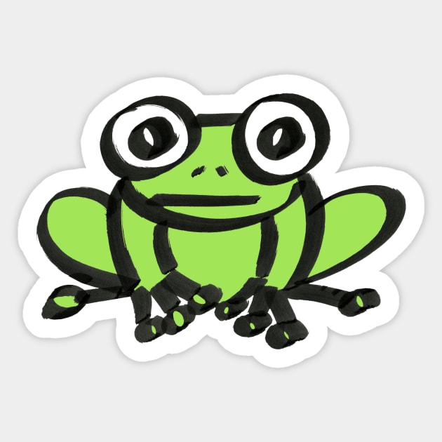 Froggy Sticker by Elsiebat